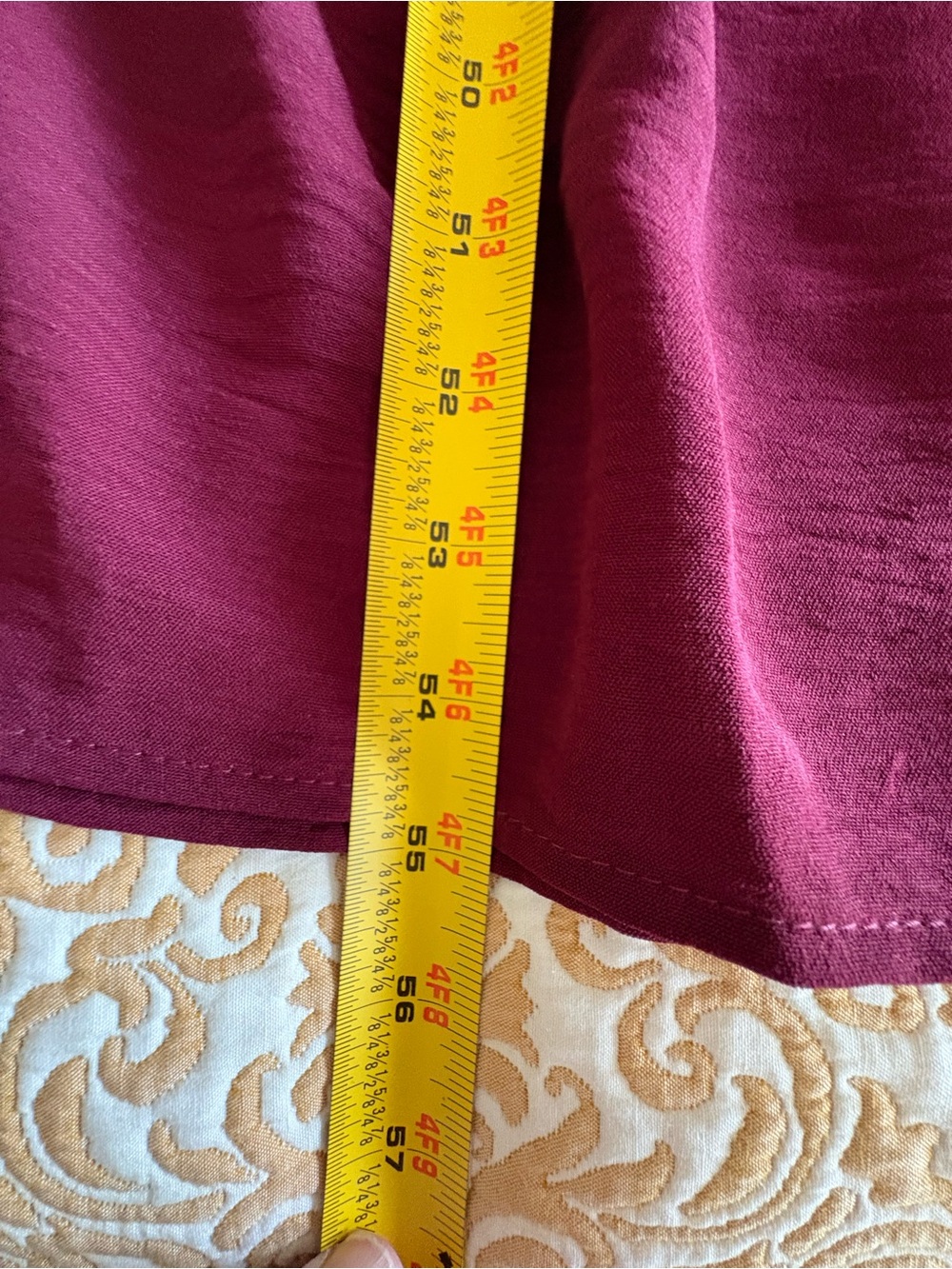 BURGUNDY WINE 3-TIERED MAXI DRESS | XL | BOHO • WESTERN • HOLIDAY - Picture 8 of 8